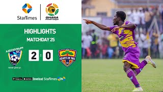 Medeama SC 2  0 Accra Hearts of Oak  Highlights  Ghana Premier League  MD 25 [upl. by Proudfoot]