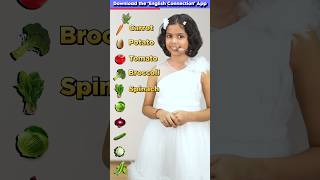 10 Vegetable🫛 Names in English Kids English Practice Adi Keshari Connection shorts [upl. by Woodford103]