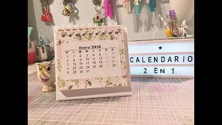 Calendario 2 en 1TUTORIAL SCRAPBOOKING [upl. by Dunkin]