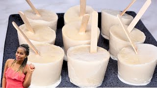 HOW TO MAKE GHANAIAN ICE CREAM  ABELE WALLS  COCONUT ICECREAM  SUBSCRIBE COMMENT LIKE SHARE [upl. by Aikahs]