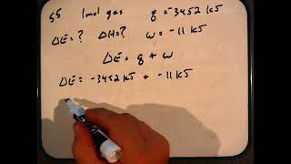 Chem31 tro3rd ch6 55 Ch10BurdgeOverby ΔE ΔH and mols [upl. by Wobniar]