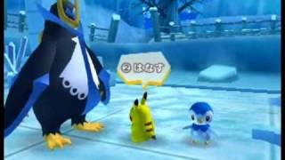 PokéPark Wii Pikachus Great Adventure Walkthrough Part 26 Empoleons Snow Slider [upl. by Ennayhs]