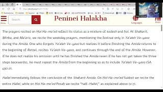 Peninei Halacha – Chol HaMoed Highlighted Laws [upl. by Nauqit]