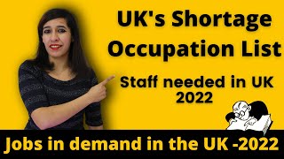 UKs Shortage Occupation list  Jobs in demand in UK 2024  How to check eligible job code in UK [upl. by Sion137]