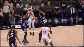 RJ Barrett sets up Scottie Barnes  RAPTORS vs KINGS [upl. by Eatnom]