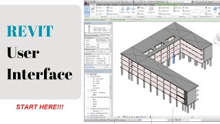 REVIT User Interface Introduction [upl. by Hpesojnhoj]