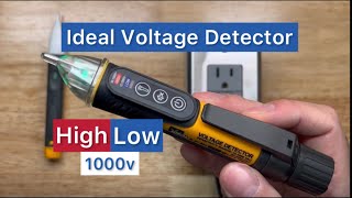 Ideal Voltage Detector Tester feat Fluke Volt Alert flashlight high low idealindustries [upl. by Chrissa344]