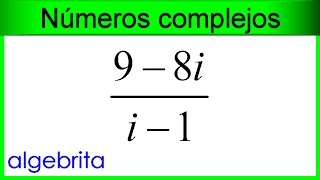 División de números complejos en su forma rectangular 339 [upl. by Ida]