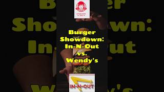 Which Burger Wins InNOut vs Wendys  60 Second Showdown [upl. by Lenahc]