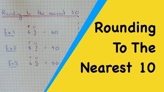 Rounding off numbers  Rounding to the Nearest 10 100 amp 1000  Estimate Numbers [upl. by Geehan469]