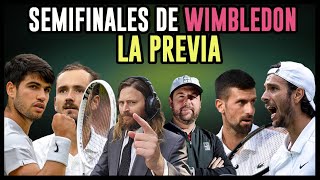 Alcaraz vs Medvedev  Djokovic vs Musetti  las semifinales de Wimbledon con Amuy y Cabeiro [upl. by Forelli]