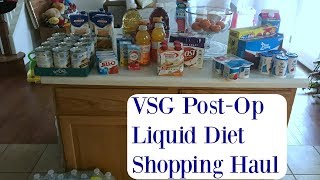 VSG PostOp Full Liquid Diet Haul [upl. by Asoramla]