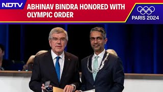 Abhinav Bindra  Abhinav Bindra Honored With Olympic Order At IOC Session In Paris [upl. by Yhtomiht545]