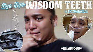 GETTING MY WISDOM TEETH REMOVED   IV Sedation surgery ❤️‍🩹 vlog [upl. by Ademordna]