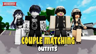 COUPLE MATCHING OUTFIT IDEAS In Brookhaven WID  Roblox [upl. by Elfrieda317]