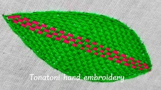 bordados a mano paso a paso 13romanian stitch embroidery bordados de servilletas [upl. by Ecirbaf231]