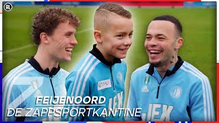 DE HELE SELECTIE VAN FEYENOORD ONTMOETEN 😱  De ZappsportKantine met Feyenoord  Zappsport [upl. by Kenric15]