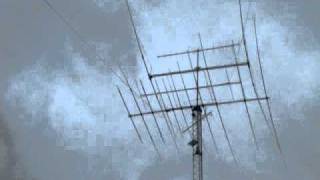 KB0EO antennas in windstorm [upl. by Yelrac]