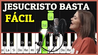 JESUCRISTO BASTA  Un Corazón PIANO TUTORIAL Fácil Synthesia  Tutoriales de Alabanzas en Piano [upl. by Nivart]