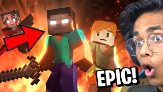 RISE OF HEROBRINE  The Most EPIC Minecraft Animation😱 [upl. by Hanson188]