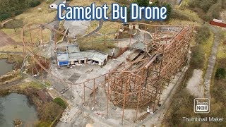 Camelot Abandoned Theme park knightmare edition by drone [upl. by Asenav]