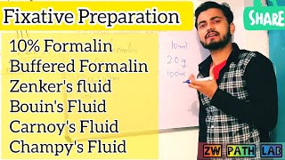 Preparation of Fixative  Part 3 Fixation  Histopathology youtubeindia educational [upl. by Amo]