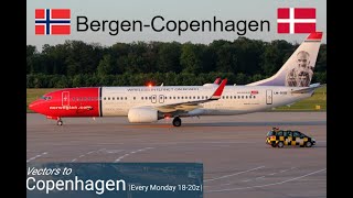 Vatsim Live  ENBREKCH  Norwegian  PMDG 738 [upl. by Inram]