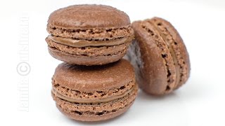 Macarons cu ciocolata  Macarons frantuzesti  JamilaCuisine [upl. by Gradeigh413]