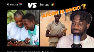 GAMBIA VS SENEGAL  AFCON IS BACK 😂 [upl. by Fabi]