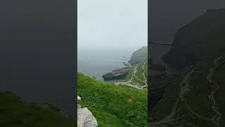 Breathtaking Coastal Vistas from Tintagel Castle Discover Scenic Masterpiece Cornwall UK shorts [upl. by Kinsler]