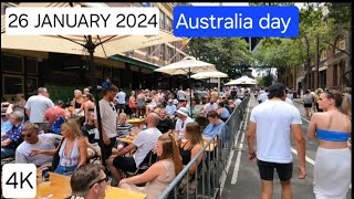 Sydney Australia Virtual Walking tour  26 January 2024  Circular Quay tour  Australia Day  4K [upl. by Latt]