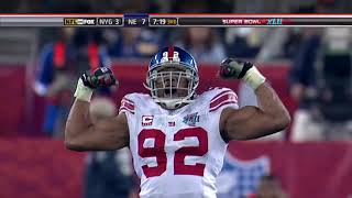 Every Giants sack in Super Bowl 42 and 46 [upl. by Arikal]