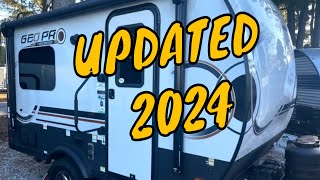 NEW 2024 GEO PRO 15TB ROCKWOOD FOREST RIVER OFF ROAD TRAVEL TRAILER TWIN BED KING AZDEL WALKTHROUGH [upl. by Beal750]