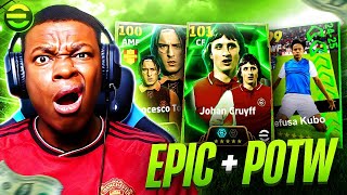 DOUBLE BOOSTED EPICS x POTW PACK OPENING  eFOOTBALL MOBILE🔥🔥 [upl. by Asoramla]