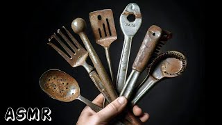 Tapping into the Past Vintage Metal Kitchen Tools ASMR asmr gentlysound relaxingsounds food [upl. by Waller]