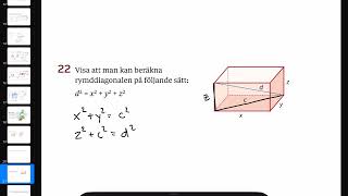 Rymddiagonalen Matte Direkt 9 röd kurs [upl. by Loram]