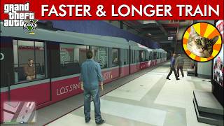 Riding the faster amp longer Metrotrain  GTA V [upl. by Blakely]