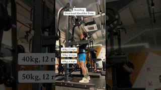 Standing overhead shoulder press [upl. by Are104]