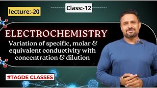 ELECTROCHEMISTRY  Variation of specificmolar amp equivalent conductivity  Class12 [upl. by Anpas]