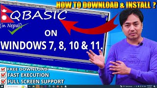 How To Download and Install Qbasic  Full Detailed Video In Nepali [upl. by Darnall]