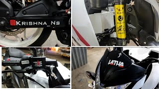 New Pulsar NS200 Bike Stickering 2021 Grapteach Stickering  panruti krishan stickering sanvickyNs [upl. by Karisa]