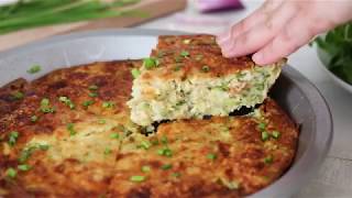 How To Make Crustless Zucchini Pie [upl. by Nrubua]