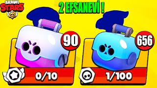 CEZALI KUTU AÇILIMINDA 2 EFSANEVİ BİTTİM   Brawl Stars [upl. by Eirased832]