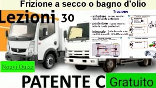 Patente C lezioni 30 Gratuito  Patente C Nouvi Quizz  organi di trasmissions [upl. by Brazee]