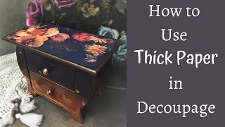 PRINTING DECOUPAGE PAPERS AT HOME  HOW TO DECOUPAGE WITH THICK PAPER  TUTORIAL FOR BEGINNERS [upl. by Arabeila]