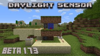 How to Build a Daylight Sensor in Minecraft Beta 173 [upl. by Tevis885]