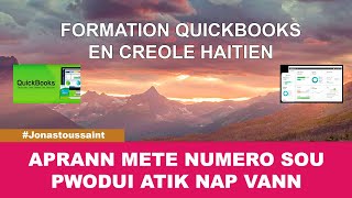 QUICKBOOKS EN CREOLE  NUMEROTE NON PWODUI NAP VANN YO KOM YON CODE BARE [upl. by Aisila809]