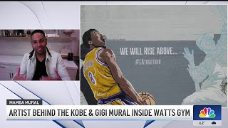 See the latest Kobe Bryant mural in Watts [upl. by Andri]