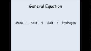 KS3 Chemistry  Reactions of Acids with Metals [upl. by Aigroeg]