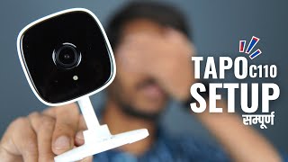 Tapo C110 Security Camera Setup in Hindi  TPLink C110 App Memory Card WiFi amp More [upl. by Catto]